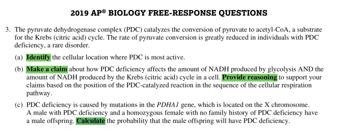 Unit 3 progress check frq ap bio