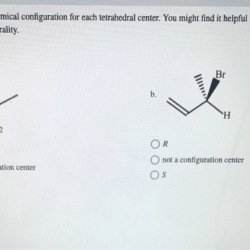 Stereochemical tetrahedral molecule solved transcribed problem