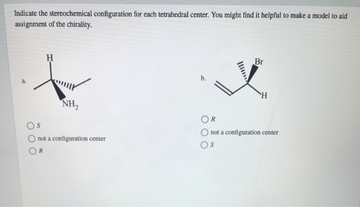 Stereochemical tetrahedral molecule solved transcribed problem